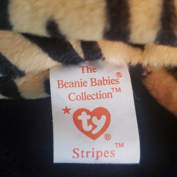 Vintage 1995 Ty Beanie Baby STRIPES the Tiger - Picture 7 of 8